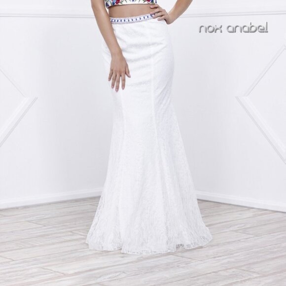 Two Piece Halter Neck Mermaid Dress NX8262 - Picture 3 of 5